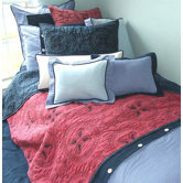 Medallions Blue and Red Bedding Collection
