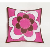 Damask Pink/Chocolate Decorative Pillow