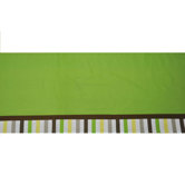 Mod Dots/Stripes Green/Yellow/Choco Valance