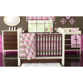 Mod Dots and Stripes Crib Bedding Collection