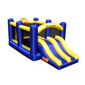 Racing Slide and Slam Bounce House