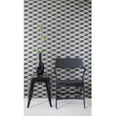 Squares Wallsmart Wallpaper in Black / Bronze