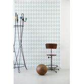 Harlequin Wallpaper in Dusty Green / Off White