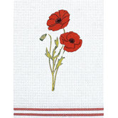 Piquettuch Mohnblume aus Baumwolle