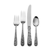 Repousse 4 Piece Flatware Set
