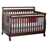 Emily 4-in-1 Convertible Crib with Toddler Rail in Espresso