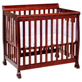 Kalani Mini Convertible Crib in Cherry