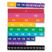 Soft Foam Magnetic Rainbow Fraction Tiles