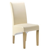 Devonport Bonded Leather Chair in Cream