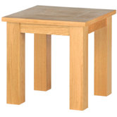Norfolk Dining Lamp Table in Natural Light Oak