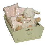 Holiday 'Baby' Gift Cradle in Pink
