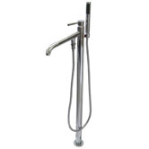 Concord Single Handle Floor Mount Pillar Type Roman Tub Faucet Trim Concord Lever Handle