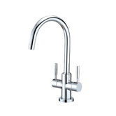 Nuvo Single Hole Sink Faucet with Double Lever Handles
