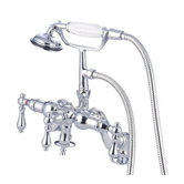 Vintage Volume Control Tub and Shower System with Metal Lever Handles