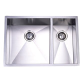 Town Square Undermount Offset Double Bowl Kitchen Sink