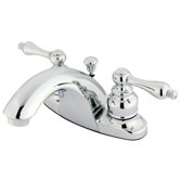 Centerset Bathroom Faucet with Double Lever Handles