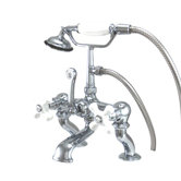 Hot Springs Deck Mount Clawfoot Tub Faucet with Handshower