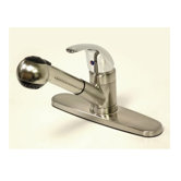 Daytona Single Handle Centerset Kitchen Faucet with Pull Out Spray with Legacy Handle