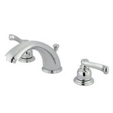 Widespread Bathroom Faucet with Double Lever Handles