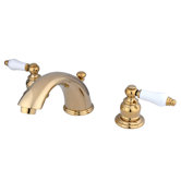 Magellan Widespread Bathroom Faucet with Double Porcelain Lever Handles