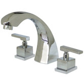 Double Handle Deck Mount Roman Tub Faucet Trim Fortress Lever Handle