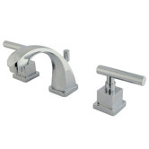 Mini Widespread Bathroom Faucet with Double Lever Handles