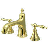 Heritage Widespread Bathroom Faucet with Double Naples Lever Handles