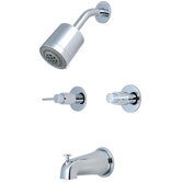 NuvoFusion Tub and Shower Faucet Double Handle