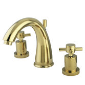 Concord Double Handle Widespread Bathroom Faucet with Brass Pop-Up
