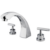 Manhattan Double Handle Deck Mount Widespread Roman Tub Filler