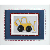 Transportation Backhoe Framed Giclee Wall Art