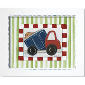 Transportation Dump Truck Framed Giclee Wall Art