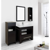 Masselin Single 36" Bathroom Vanity Set in Espresso