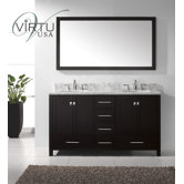 Caroline Avenue Double Sink 60" Bathroom Vanity