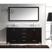 Caroline Avenue Double Sink 72" Bathroom Vanity