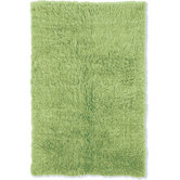 Flokati Lime Green Rug
