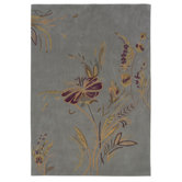 Trio Plate Blue/Gold Rug