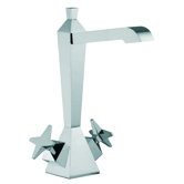 Mp1 Single Hole Bathroom Sink Faucet with Double Cross Handles