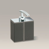 Brown Leather Soap Dispenser