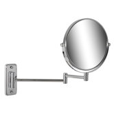 Adjustable Shaving Mirror in Chrome