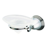 Montana Classic Soap Holder with Frosted Tray in Chrome