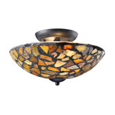 Trego 2 Light Semi Flush Mount