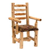 Traditional Cedar Log Armchair
