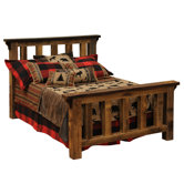 Barnwood Post Slat Bed