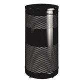 Heavy-guage Steel Receptacle, Black