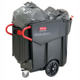 Mega Brute Mobile Waste Collector, Black