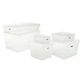 1.625 Gallon Clever Store Snap-Lid Container in Clear
