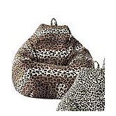 Jumbo Animal Print Bean Bag Lounger