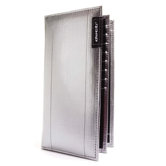 Hybrid Checkbook Wallet in Silver