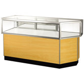 Streamline 38" x 56" Jewelry Vision Corner Combination Showcase with Mirror Back